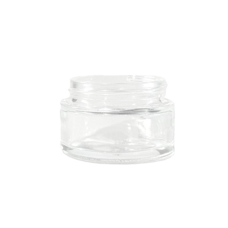 Pot de crème transparent de 50 ml, bouteille d'emballage cosmétique de qualité supérieure
