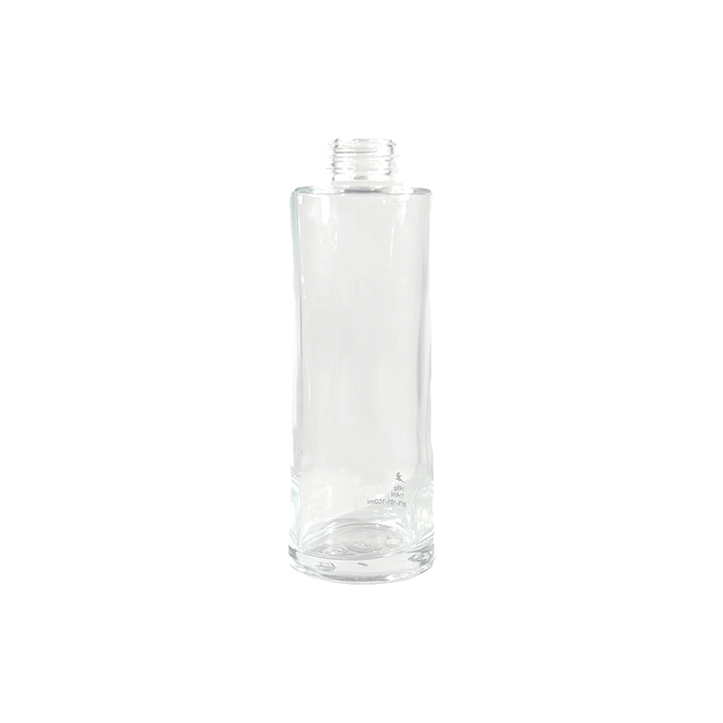 Flacon de lotion transparent à bouchon cylindrique long et à vis, léger, 108 ml