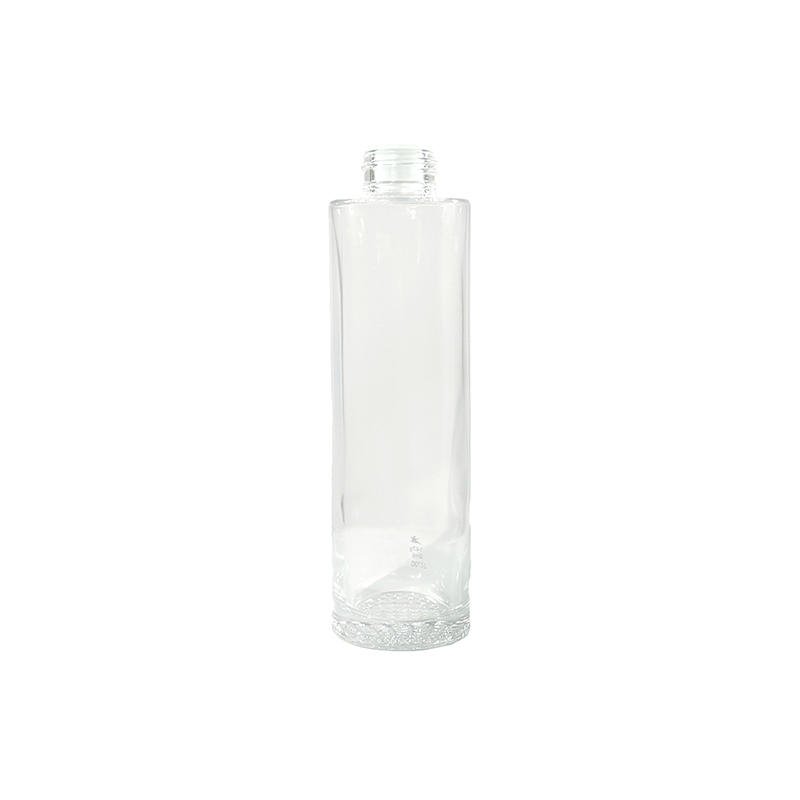 Flacon de lotion transparent à bouchon cylindrique long et à vis, léger, 108 ml