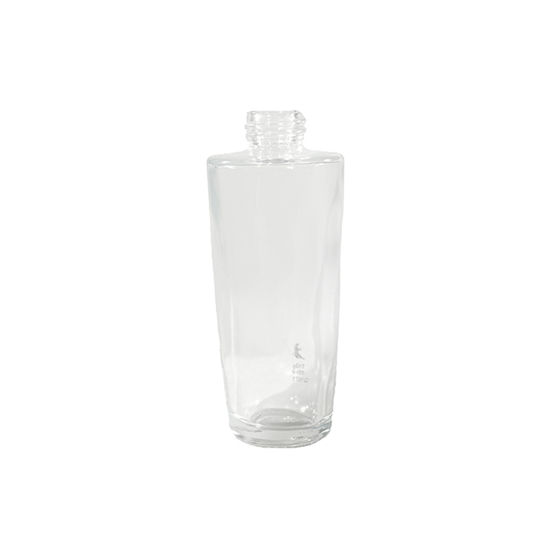 Bouteille de lotion transparente inversée en forme de poire J2514 de 46 ml avec un design moderne et simple