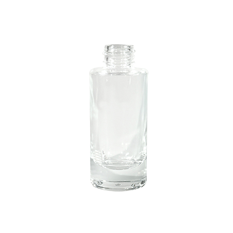 Flacon de lotion transparent à bouchon cylindrique long et à vis, léger, 108 ml