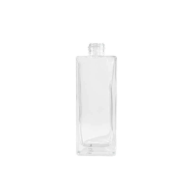 Flacon de lotion transparent à bouchon cylindrique long et à vis, léger, 108 ml